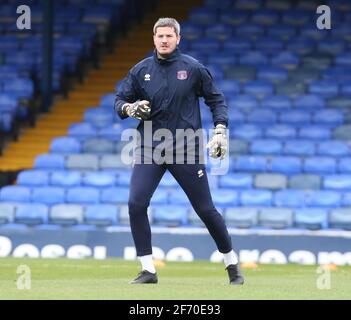 Southend, Regno Unito. 03 Apr 2021. SOUTHEND, INGHILTERRA - APRILE 03: ci1 w durante Sky Bet League due tra Southend United e Carlisle United al Roots Hall Stadium, Southend, Regno Unito il 03 Aprile 2021 Credit: Action Foto Sport/Alamy Live News Foto Stock