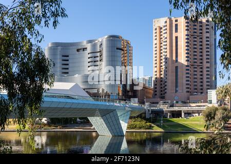 Adelaide città in adelaide sud australia il 2 aprile 2021 Foto Stock