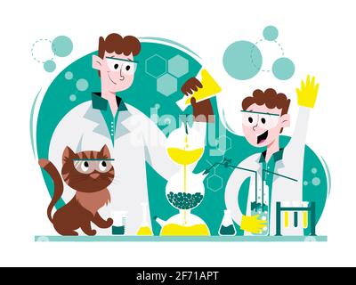 Laboratorio apparecchiatura Kipp Illustrazione Vettoriale