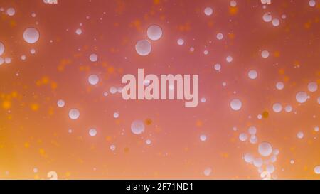 Fluido inkscape art. Pittura astratta colorata con piccole bolle e motivi. Foto Stock