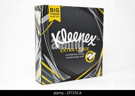 Salviette extra large Kleenex Foto Stock