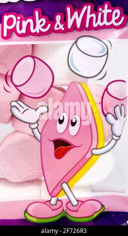 Haribo Chamallows Pink e Bianco Marshmallows Foto Stock