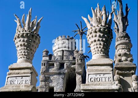 Hauterives, Francia: Palazzo ideale di Ferdinand Cheval Foto Stock