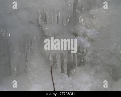 Tende di ghiaccio Foto Stock