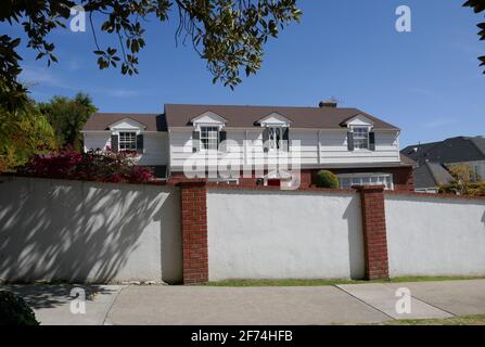 Los Angeles, California, USA 3 aprile 2021 UNA visione generale dell'atmosfera di National Lampoon's Christmas Vacation Movie Filming House Location il 3 aprile 2021 a Los Angeles, California, USA. Foto di Barry King/Alamy Stock foto Foto Stock