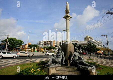 salvador, bahia / brasile - 28 dicembre 2016: Sculture sono viste nella regione di Largo da Mariquita nel quartiere Rio Vermelho nella città di SAL Foto Stock