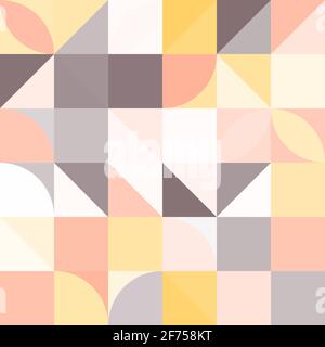 Semplice e pulito modello astratto bauhaus Foto Stock