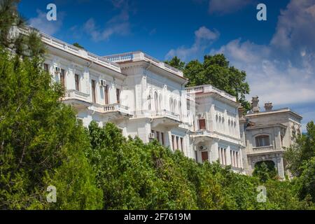 Ucraina, Crimea, Livadia Palace, la posizione della conferenza di Yalta nel 1945 Foto Stock