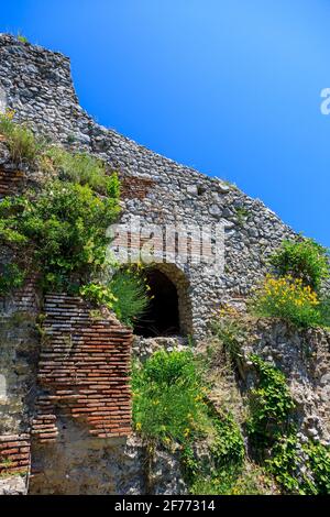 I quartieri dei Servi della Villa Romana Jovis sull'Isola di Capri Foto Stock