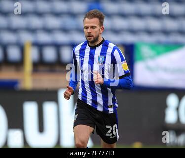 Sheffield, Regno Unito. 05 aprile 2021. Jordan Rhodes N. 20 di Sheffield Wednesday during the game in Sheffield, UK il 4/5/2021. (Foto di Mark Cosgrove/News Images/Sipa USA) Credit: Sipa USA/Alamy Live News Foto Stock