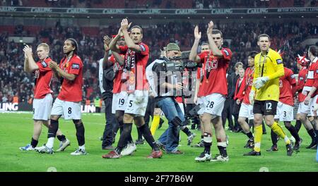 FINALE DI CARLING CUP. SPURS V MAN UTD A WEMBLEY. 1/3/2009. IMMAGINE DAVID ASHDOWN Foto Stock