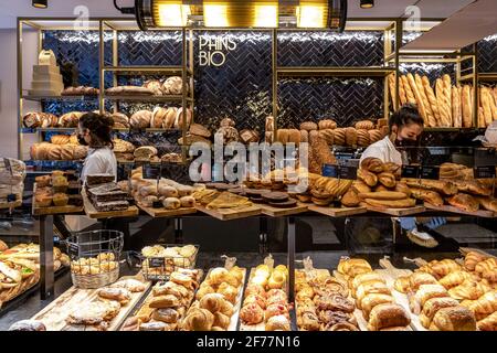 Francia, Parigi, panetteria House Marques, pasticceria e pane Foto Stock