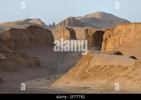 Iran, provincia di Kerman, dichiarata Patrimonio Mondiale dall'UNESCO, LUT Desert (Dasht-e LUT) Foto Stock