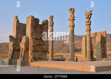 Iran, Persepolis, patrimonio mondiale dell'UNESCO Foto Stock