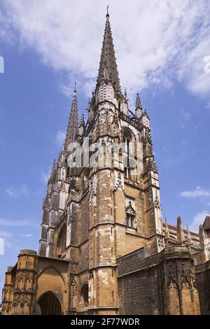 Francia, Pirenei Atlantici, Bayonne, Cattedrale Sainte Marie o Notre Dame de Bayonne Foto Stock