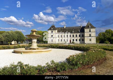 Francia, Yonne, Ancy le Franc castel e il suo parco progettato da Andre le Notre Foto Stock