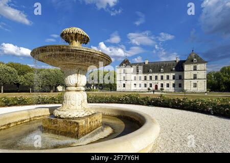 Francia, Yonne, Ancy le Franc castel e il suo parco progettato da Andre le Notre Foto Stock