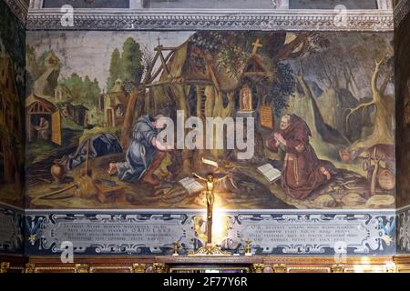 Francia, Yonne, Ancy le Franc, castello di Ancy le Franc, la cappella Foto Stock