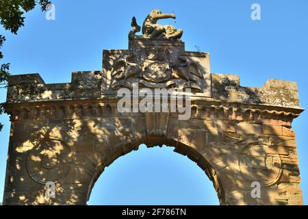 Castello di Culzean in blocco Foto Stock