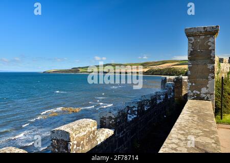 Castello di Culzean in blocco Foto Stock