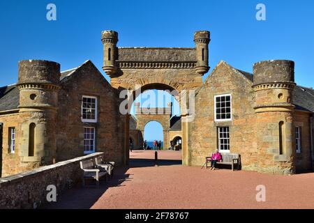 Castello di Culzean in blocco Foto Stock