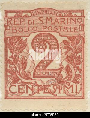 Timbro dell'Associazione Filatelista di Gösta Bodman, iniziato nel 1950. Il timbro da Foto Stock