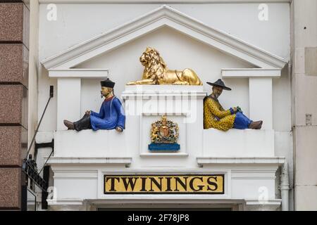 Twinings negozio di tè e museo su Strand, Londra, Regno Unito Foto Stock