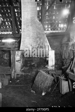 Interno di grande smithy. Cuore. Punto della foto 9. Foto Stock