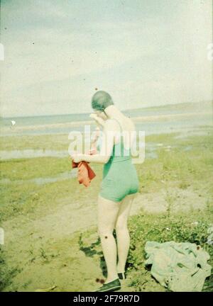 AGFA autocromo. Köpingsvik, Öland. Fotografato a 1200 con esposizione F / 9 e 1 sec. Foto Stock