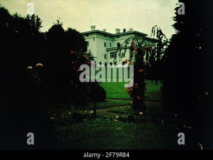 AGFA autocromo. Solliden, Öland. Fotografato a 1500 con esposizione F / 9 e 2 sec. Foto Stock