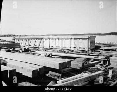 Costruttore: Impresa di costruzioni Contraente, Stoccolma. Edificio Quay. Foto Stock