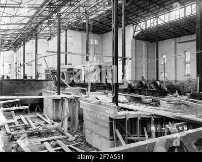 Costruttore: Impresa di costruzioni Contraente, Stoccolma. La fabbrica di solfato di Norrsundet. Foto Stock