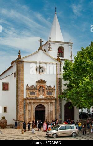 Igreja de Santa Maria, Obidos, Portogallo Foto Stock