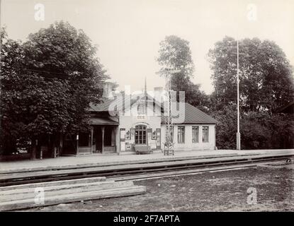 Foto dall'album fotografico associato Ansgar Betulander. Stazione ferroviaria di Oxie. Foto Stock