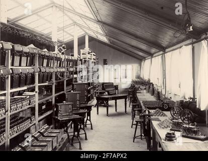 Foto dall'album fotografico associato Ansgar Betulander. Il laboratorio del telefono reale. Foto Stock