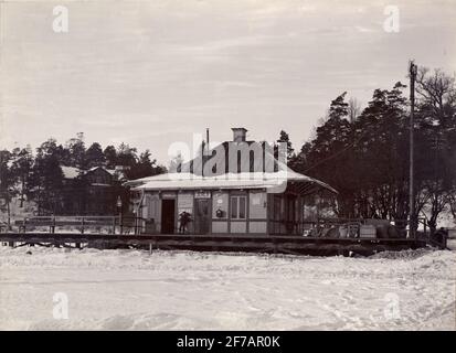 Foto dall'album fotografico associato Ansgar Betulander. Stazione di Järla (Järla). Foto Stock