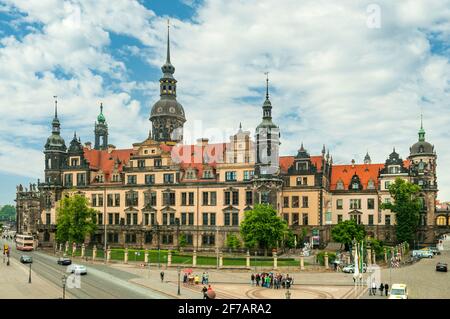 Residenzschloss Dresden, Bassa Sassonia, Germania Foto Stock