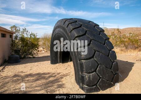 Randsburg è un'antica città mineraria della contea di Kern, California, Stati Uniti, che ad un certo punto ha spostato milioni di dollari di oro minerale. Foto Stock