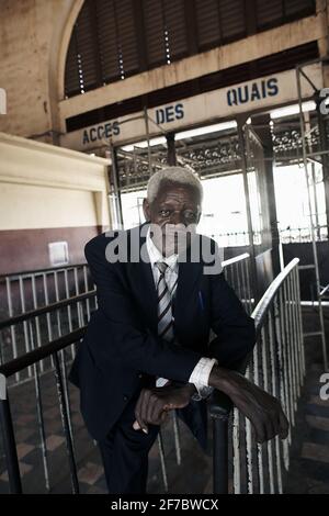 Stazione ferroviaria di Bamako, Mali, Africa Occidentale. Foto Stock