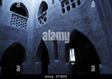 Tradizionale architettura terrestre di Djenné in Mali, Africa occidentale. Foto Stock