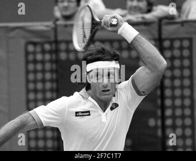 Guillermo Vilas, leggenda del tennis argentino Foto Stock