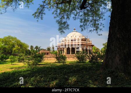 Tomba di ISA Khan a Delhi, India Foto Stock