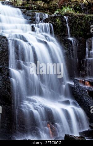 Folly Dolly Falls, Meltham, Huddersfield, Yorkshire, Regno Unito Foto Stock