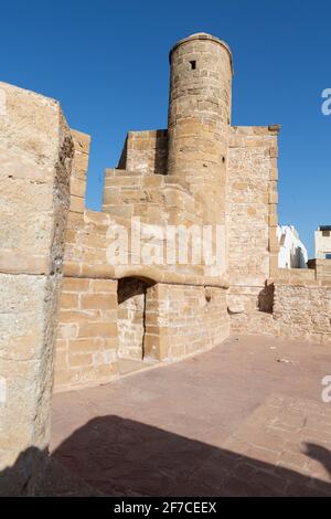 Scala la Kasbah al porto di Essaouira in Marocco Foto Stock