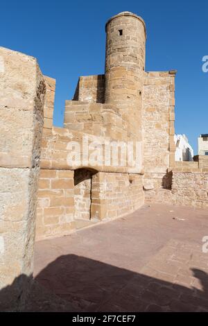 Scala la Kasbah al porto di Essaouira in Marocco Foto Stock