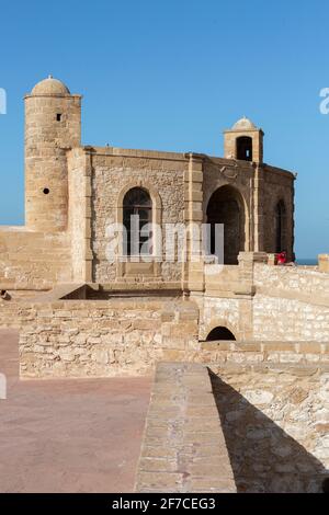 Scala la Kasbah al porto di Essaouira in Marocco Foto Stock