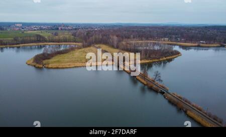 Muehlberg a Elbe Cycle Route Elberadweg tra Riesa e Belgern Sassonia Foto Stock