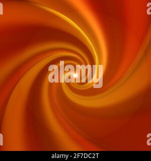 Onde di caramello, sfondo realistico dolce vortice Illustrazione Vettoriale