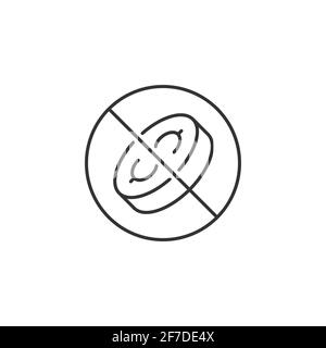 Icona linea vettoriale non correlata a monete. Illustrazione Vettoriale