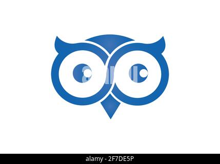 Design del logo OWL e concetto di icona. Logo disponibile in formato vettoriale. Illustrazione Vettoriale